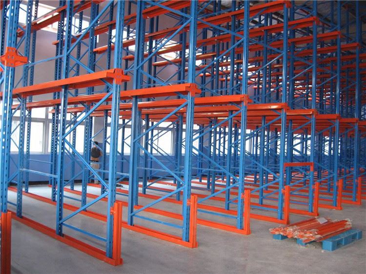 Drive-In Pallet Rack System - Front View