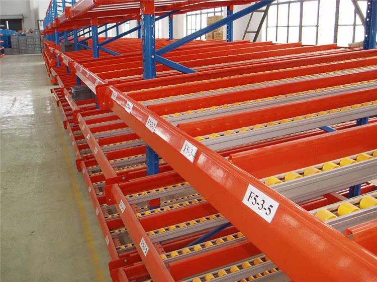 Carton Flow lane roller detail and dividers Carton Flow lane roller detail and dividers