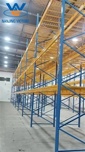 Custom Yellow & Blue Pallet Racking Project Completed