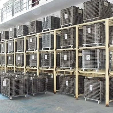 Stackable Wire Mesh Cages for Warehouse Storage Stackable Wire Mesh Cages for Warehouse Storage